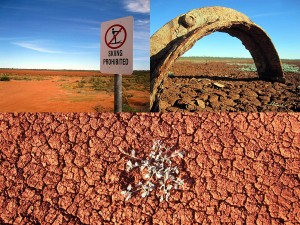 Ausgetrocknete Rowles Lagoon Lagune 2011 Australien Rundreise