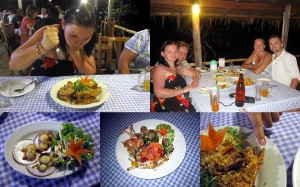 Meeresfrüchte Essen auf der Koh Chang Insel