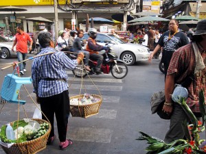 Besuch in Chinatown in Bangkok Thailand Urlaub Städetrip