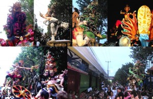 Nyepi auf Bali mit Ogoh-Ogohs