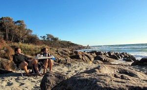 Der schönste Ort der Welt um zu Frühstücken: Am Strand in Australien