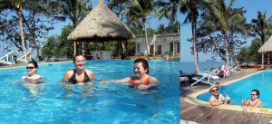 Urlaub in Thailand Insel Koh Chang Pool Palmen Meer Strand