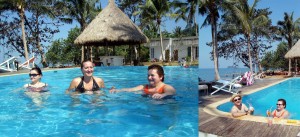 Urlaub in Thailand Insel Koh Chang Pool Palmen Meer Strand